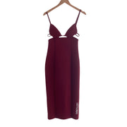 Cut Out Backless Midi Dress Bandage Bodycon Size XS