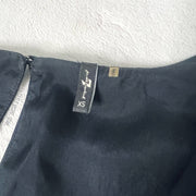 7 For All Mankind Silk Dress Black Size XS