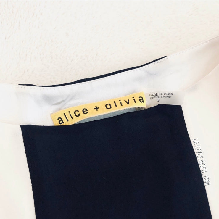 Alice + Olivia White and black Casual Dress Size Small