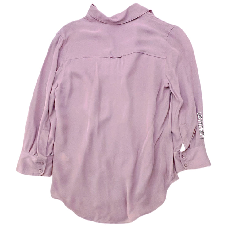 L’AGENCE Womens Shirt Button Down Blouse Lilac XS