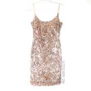 Metallic Dress Rose Gold Ultra Shiny Size Small