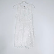 ASTR The Label White Lace Floral Mini Dress Size Medium