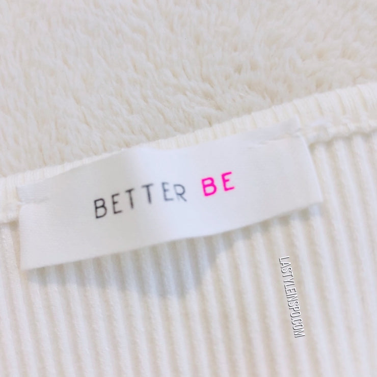 Better Be Tank Top Crop Buttons Size Medium